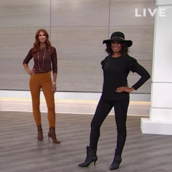 DG2 by Diane Gilman Faux Suede and Ponte Jegging - Picture 1 of 8